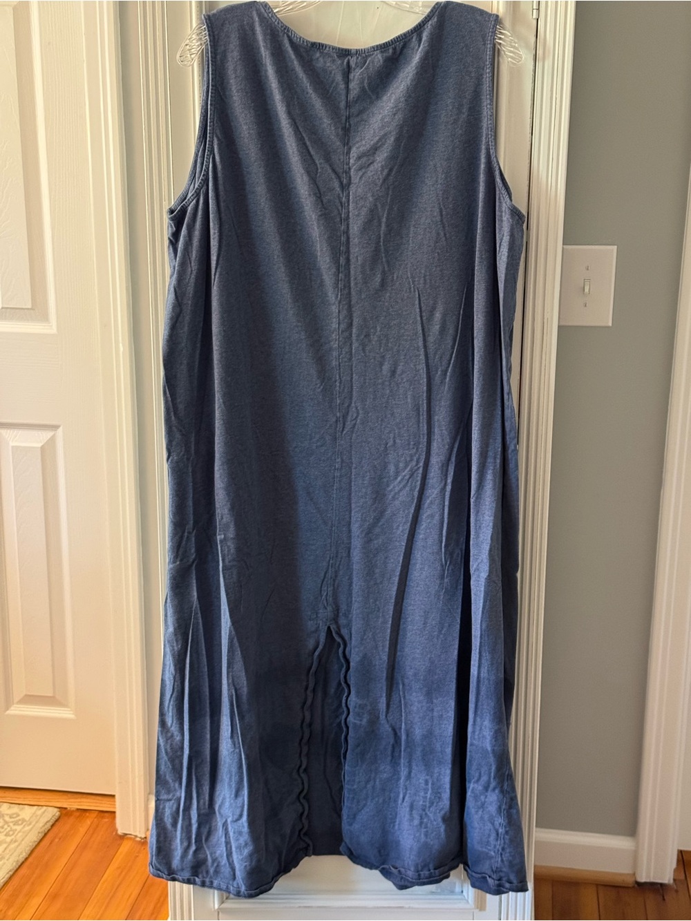 J. Jill Pure Jill Cotton Blue Tie Dyed Sleeveless Maxi Dress Size 3X - Picture 2 of 4